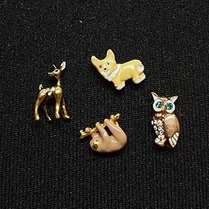 Origami Owl - 4 assorted animal charms